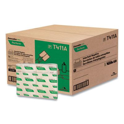 Recycled Interfold Napkins Natural, 1-Ply, 6.5 x 4.25, 376/Pack, 16 Packs/Carton Flipcost Flipcost