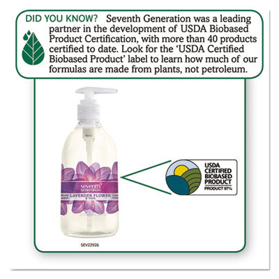 Seventh Generation® NNatural Hand Wash Lavender Mint, 12 oz Pump Bottle, 8/Carton Flipcost Flipcost