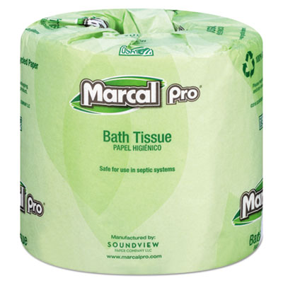 Marcal PRO™ 100% Recycled bathroom tissue septic safe, 2-Ply, White, 240 Sheets/Roll, 48 Rolls/Carton Flipcost Flipcost