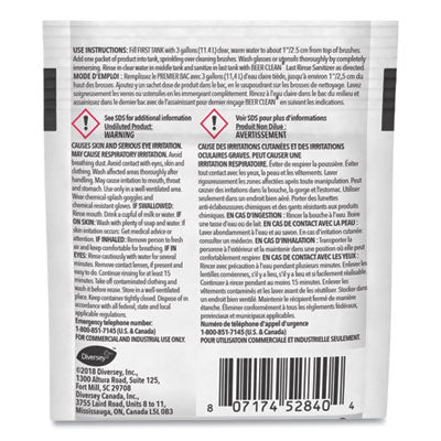 Diversey™ Effective Beer Clean Glass Cleaner, Powder, 0.5 oz Packet, 100/Carton Flipcost Flipcost