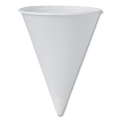 Solo Cone Water Cup Cold, ProPlanet Seal, Cold, Paper, 4.25 oz, Rolled Rim, White, 200/Bag, 25 Bags/Carton Flipcost Flipcost