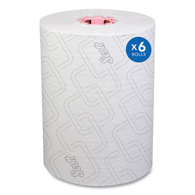 Scott® Slimroll Towels, 1-Ply, 8" x 580 ft, White/Pink Core, Traditional Business, 6 Rolls/Carton Flipcost Flipcost