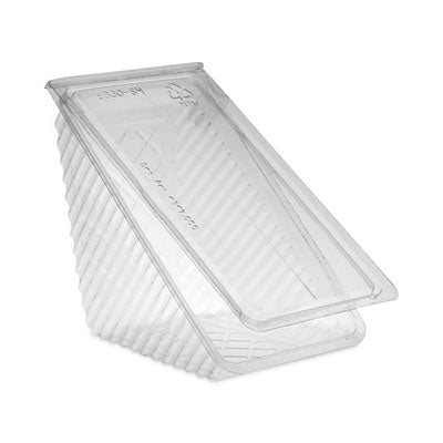Plastic Hinged Lid Sandwich Container, 3.25 x 6.5 x 3, Clear, 85/Pack, 3 Packs/Carton Flipcost Flipcost