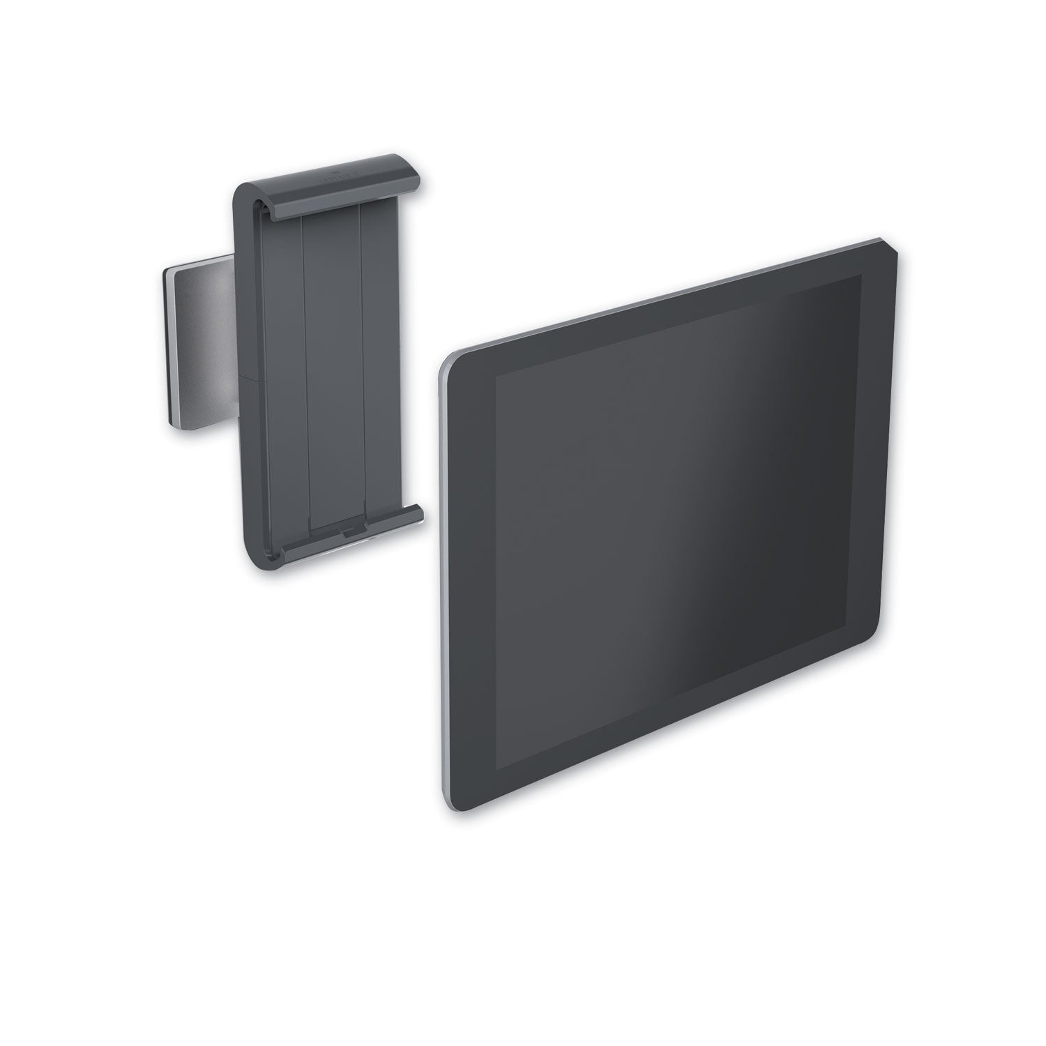 Durable® Wall-Mounted Tablet Holder, Silver/charcoal Gray