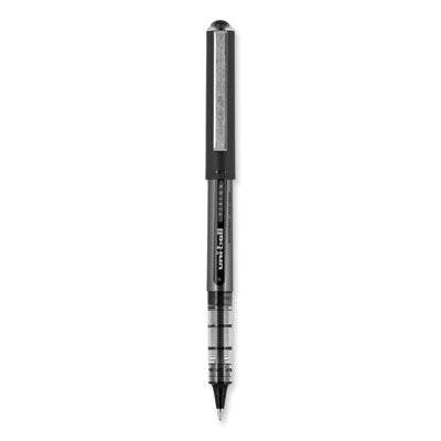 uniball® VISION Roller Ball Pen, Stick, Bold 1 mm, Black Ink, Gray/Black/Clear Barrel, Dozen Flipcost Flipcost