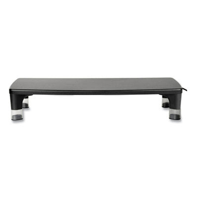 3M™ Adjustable Monitor Stand USB Hub MS100B, 21.6 x 9.4 x 2.7 to 3.9, Black/Clear, Supports 33 lb Flipcost Flipcost
