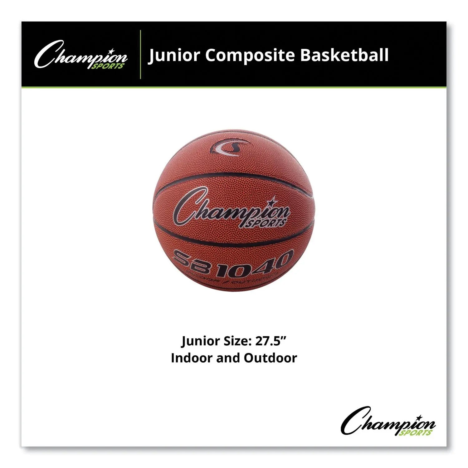 Composite Basketball, Intermediate, Brown Champion Sports Flipcost