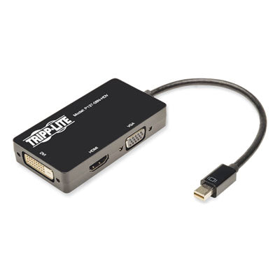 Tripp Lite Keyspan Mini DisplayPort to VGA/DVI/HDMI All-in-One Adapter/Converter, Thunderbolt 1 and 2, 6" Flipcost Flipcost