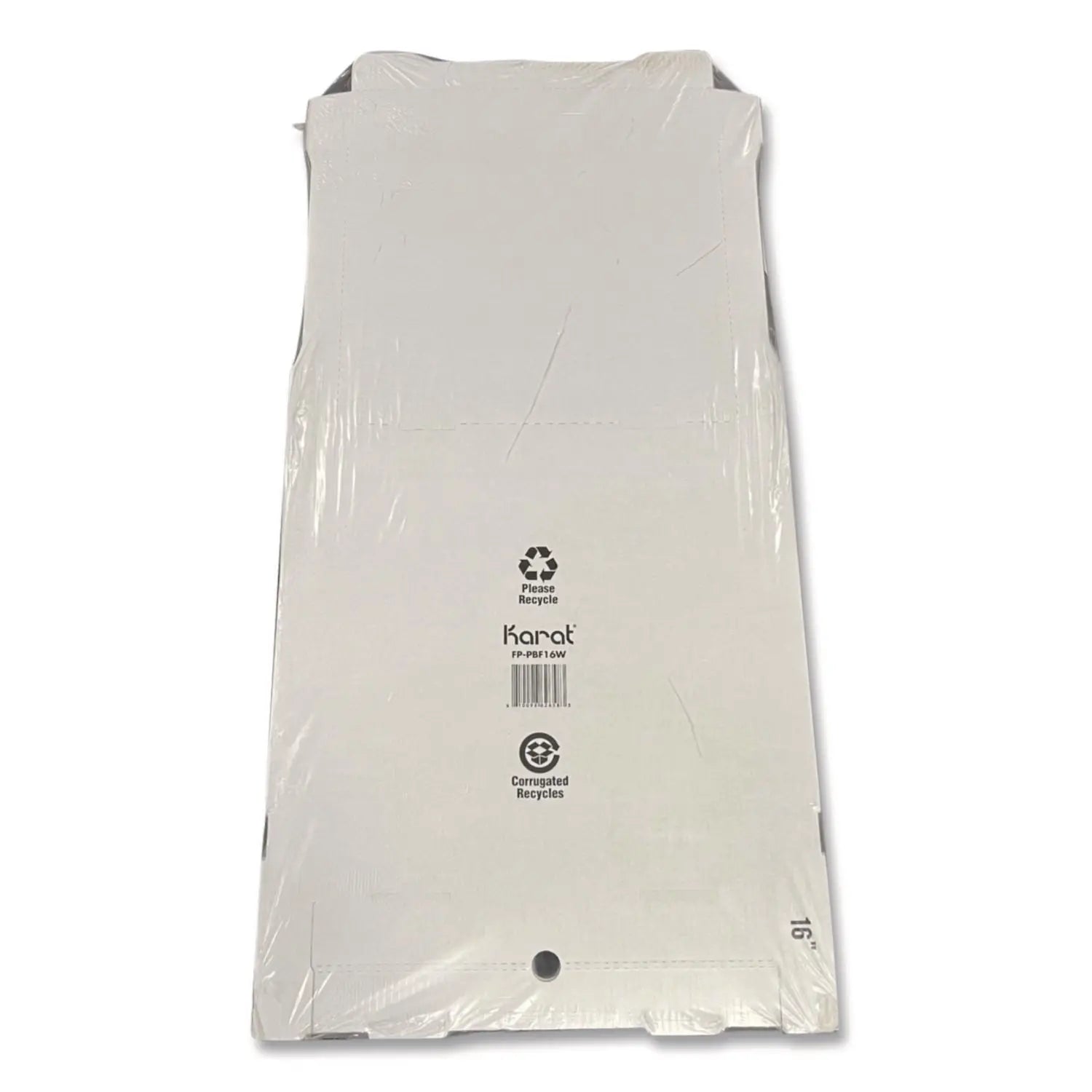 Corrugated Paper Boxes, 16 x 16 x 1.97, White/Kraft, 50/Carton Karat® Flipcost