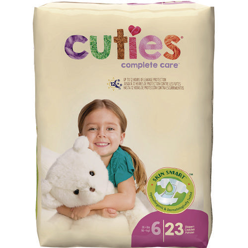 Cuties® Premium Jumbo Diapers, Size 6, 35 Lbs And Up, 92/carton