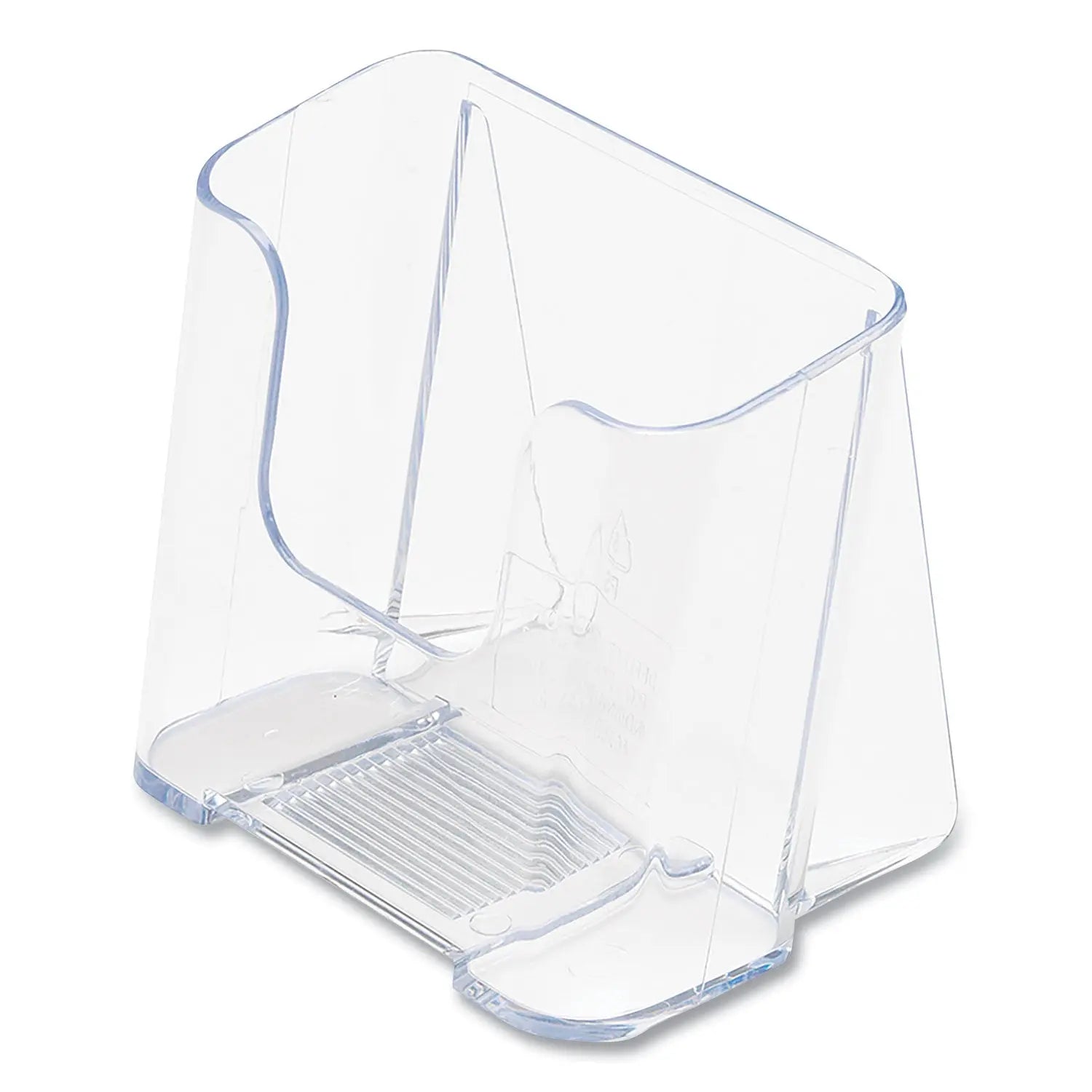 DocuHolder for Countertop/Wall-Mount, Leaflet Size, 4.37w x 3.25d x 3.87h, Clear deflecto® Flipcost