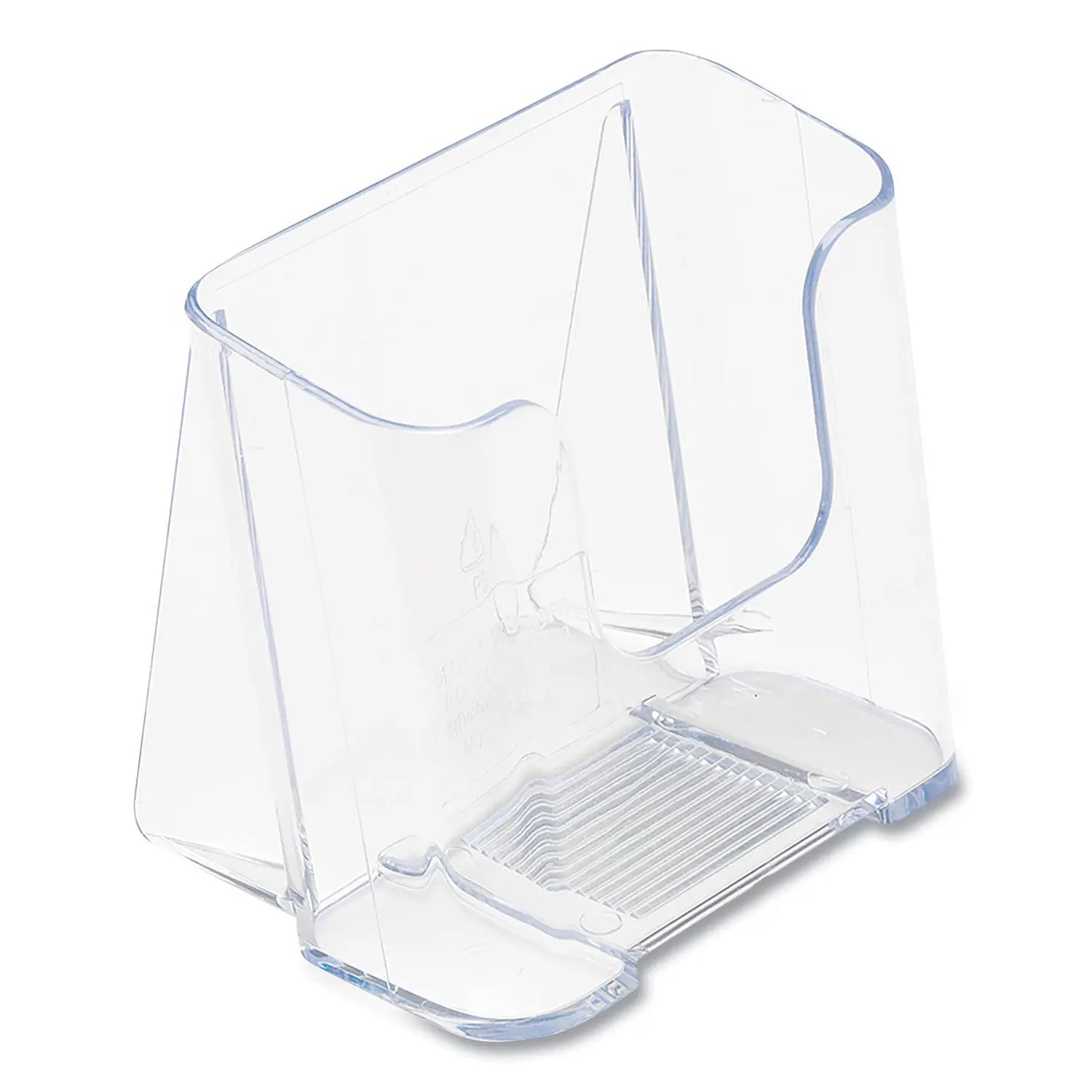 DocuHolder for Countertop/Wall-Mount, Leaflet Size, 4.37w x 3.25d x 3.87h, Clear deflecto® Flipcost