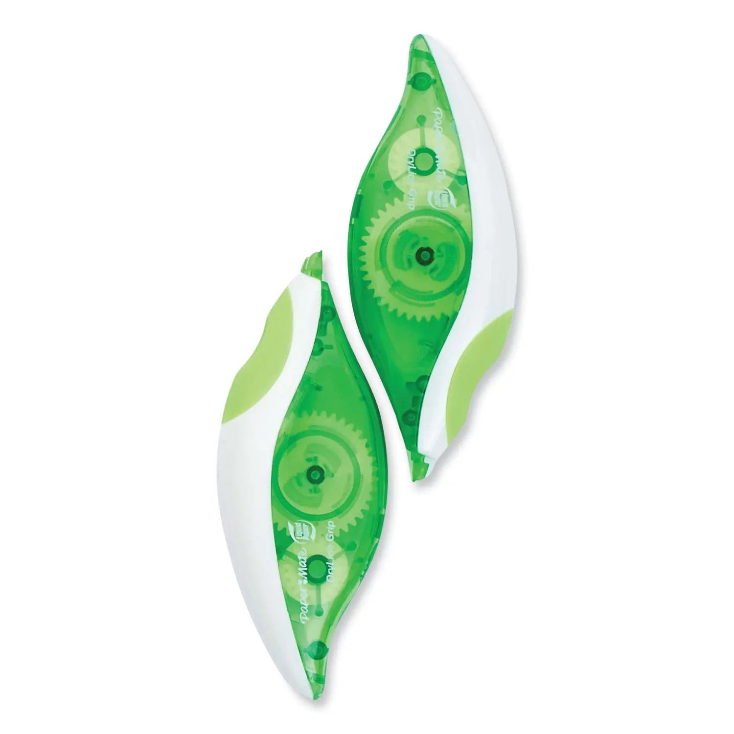 DryLine Grip Correction Tape, Non-Refillable, Gray/Green Applicator, 0.2" x 335", 2/Pack Paper Mate® Liquid Paper® Flipcost
