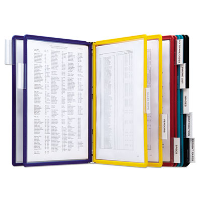 Durable® VARIO Wall Reference System, 10 Panels, Assorted Borders and Panels Flipcost Flipcost