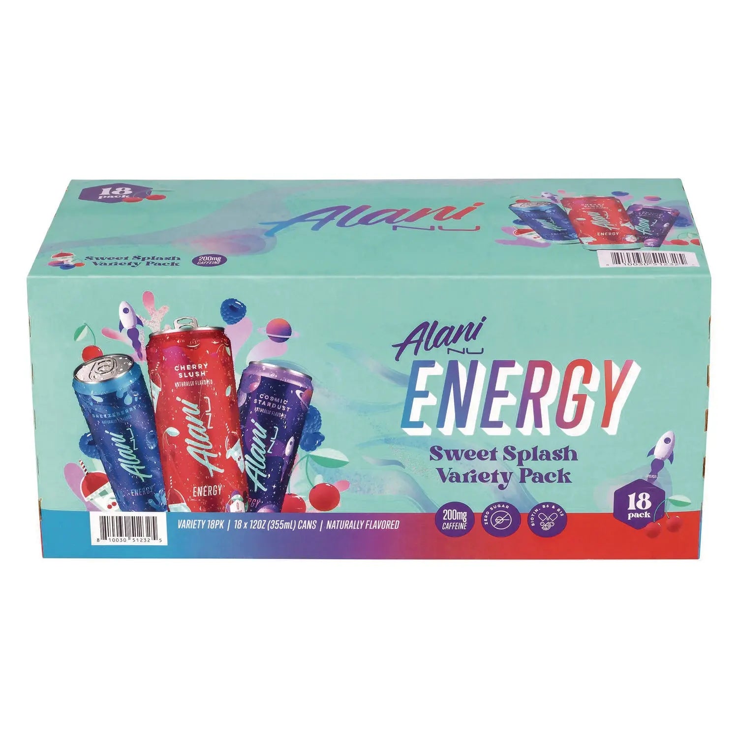 Energy Sweet Splash Variety Pack, Assorted Flavors, 12 oz Can, 18/Carton