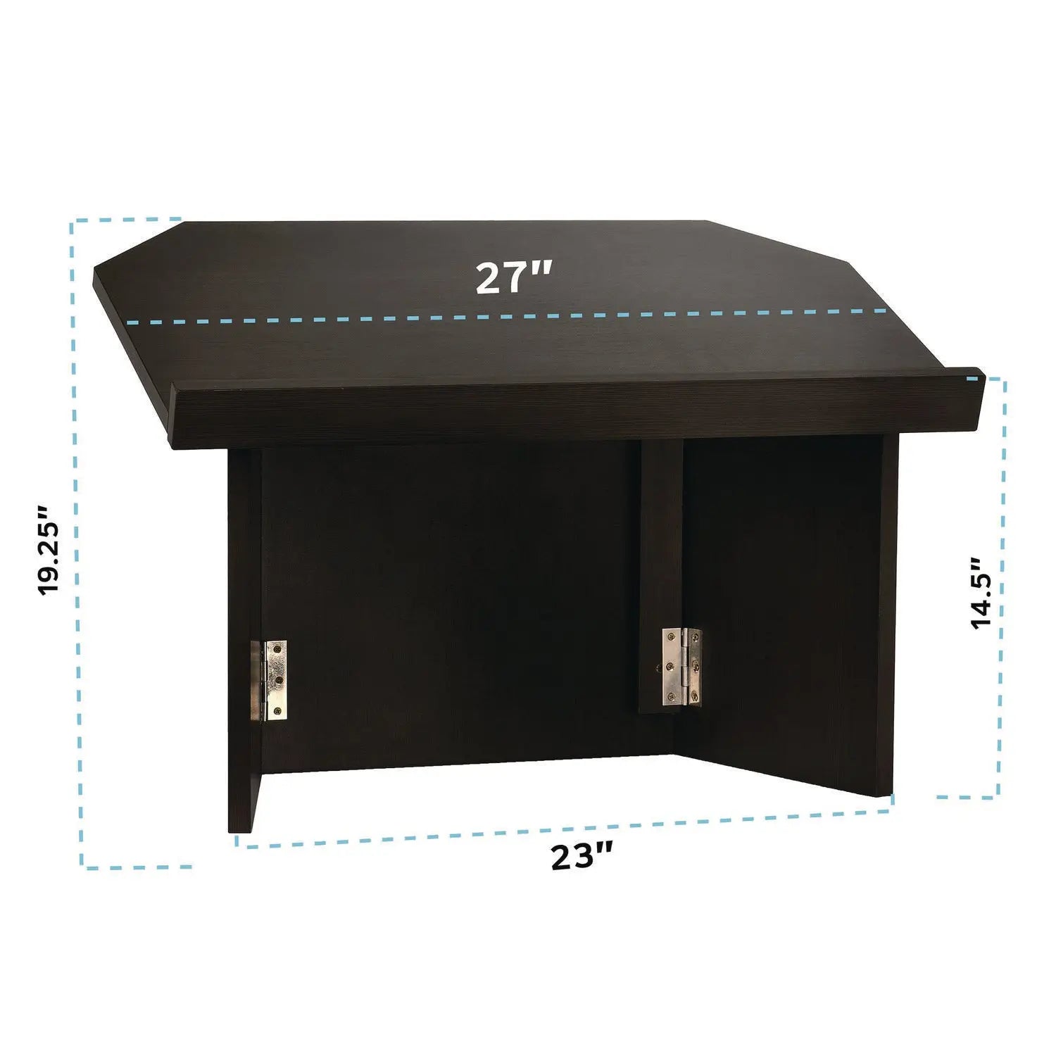 Foldable Tabletop Podium Lectern Speaker Stand, 27 x 16 x 19, Black AdirOffice Flipcost