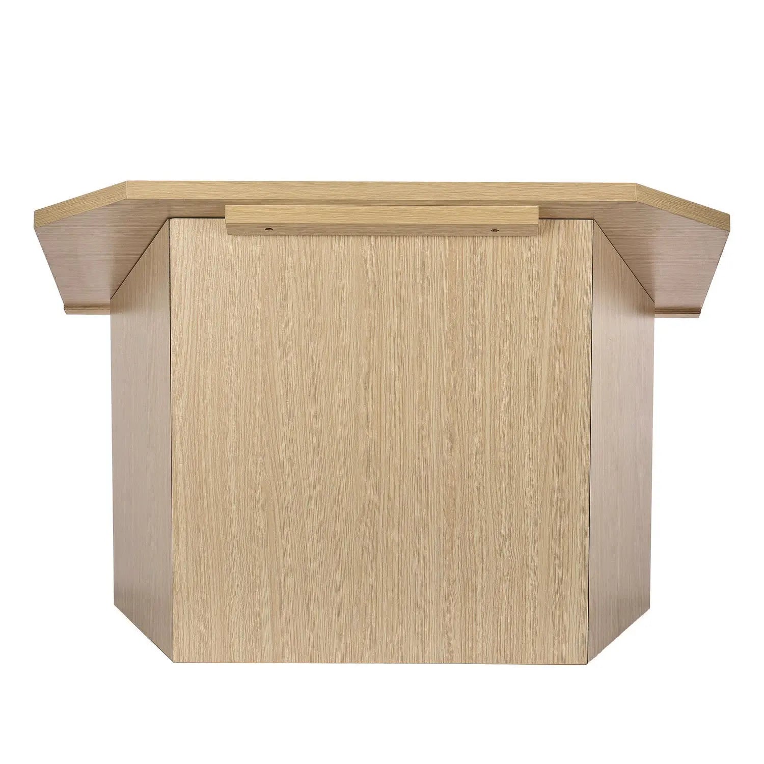 Foldable Tabletop Podium Lectern Speaker Stand, 27 x 16 x 19, Medium Oak AdirOffice Flipcost