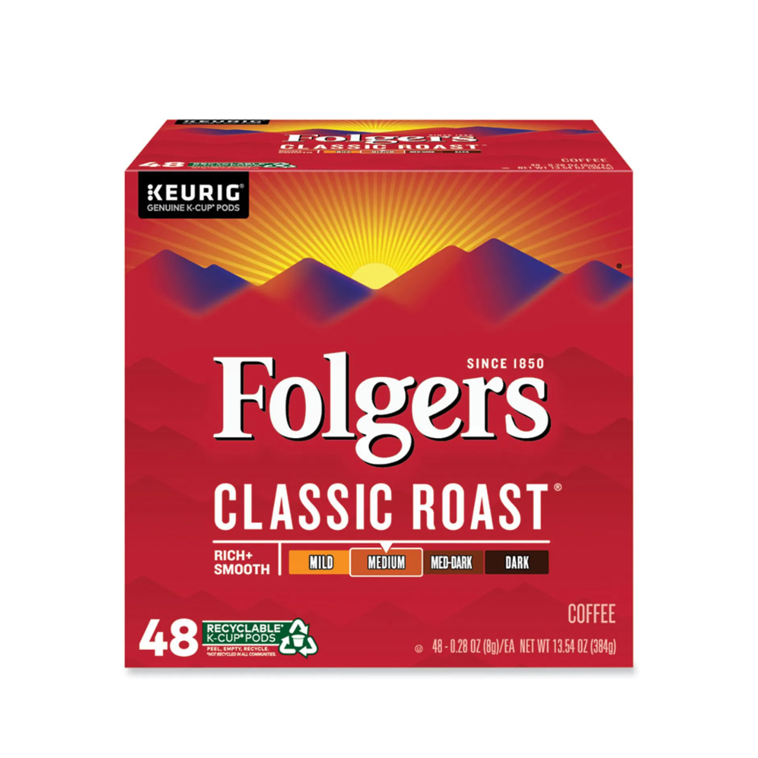 Folgers® Gourmet Selections Classic Roast Coffee K-Cups, 48/Box