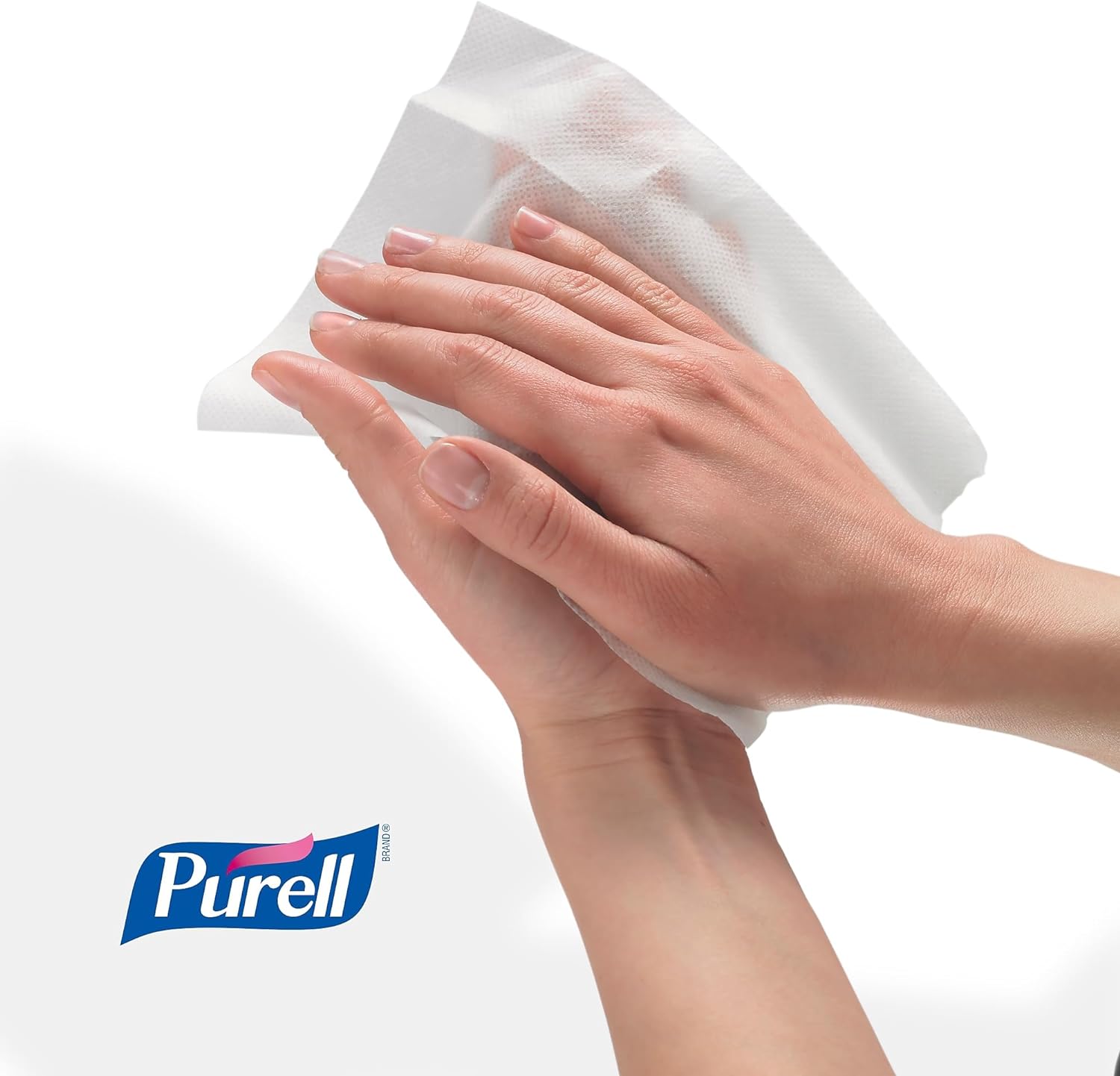PURELL® Cottony Soft Individually Wrapped Hand Sanitizing Wipes, 5 X 7, Unscented, White, 120/box