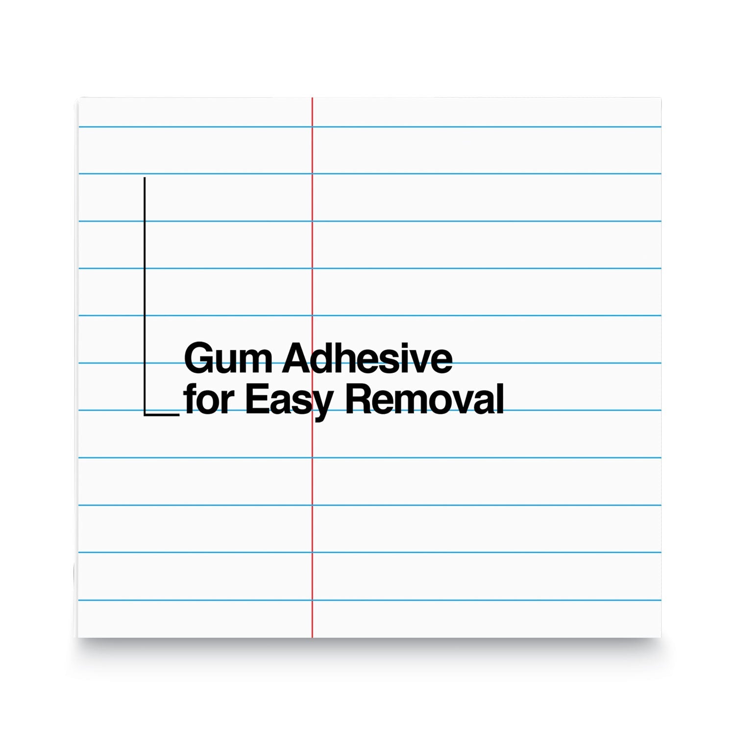 Universal® Glue Top Pads, Narrow Rule, 50 White 8.5 X 11 Sheets, Dozen