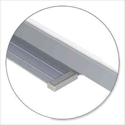 OR Schedule Magnetic Whiteboard Aluminum Frame Resistant, 96.5 x 48.5, White/Gray Surface, Satin Aluminum Frame Flipcost Flipcost