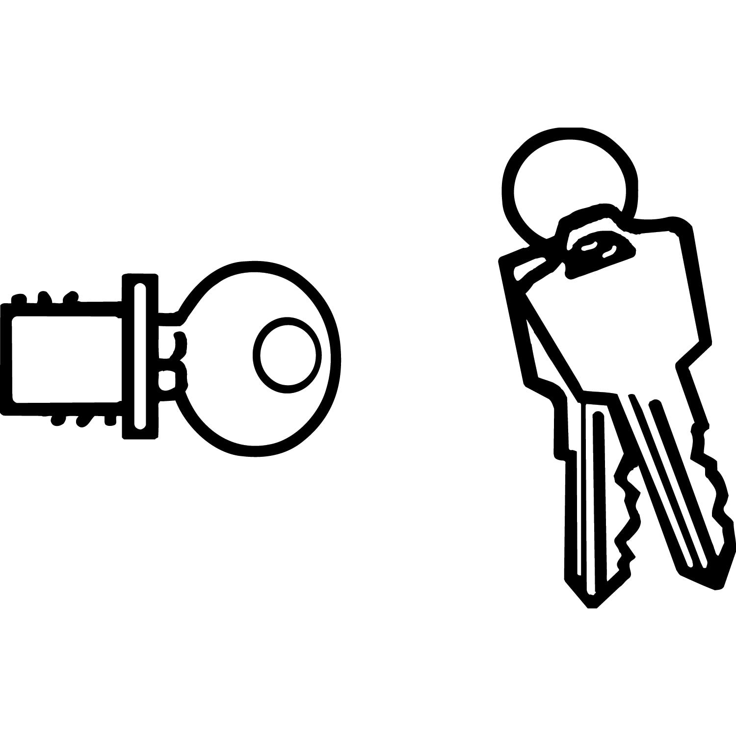 HON® Removable Core Lock Kit For Hon Credenzas, Desks, Lateral Files And Workstations, Black