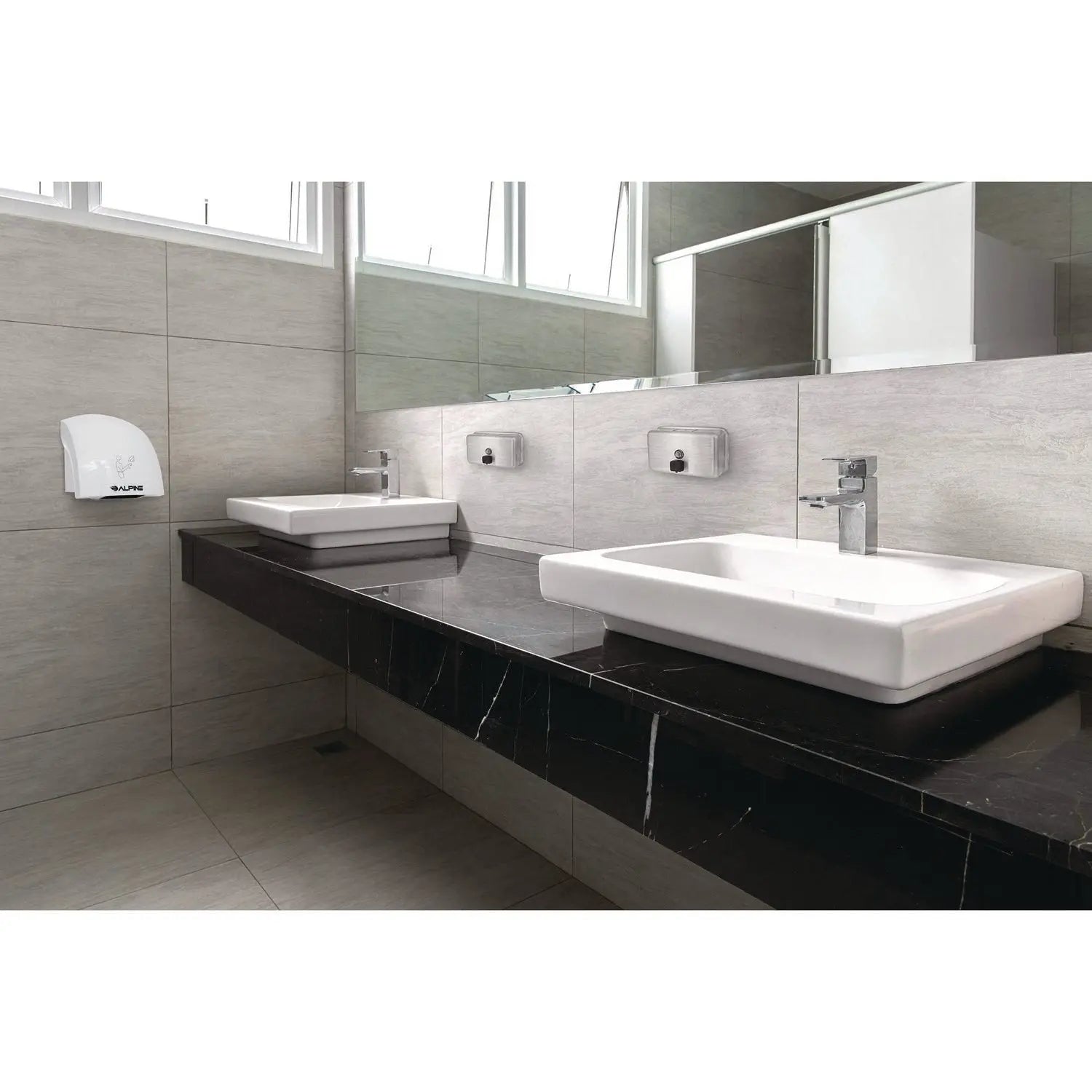 Horizontal Manual Surface-Mounted Stainless Steel Liquid Soap Dispenser, 40 oz, 2.8 x 8.1 x 4.8, Brushed Stainless Steel Alpine Industries Flipcost