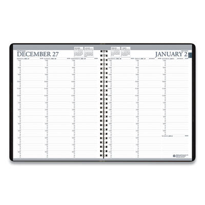House of Doolittle™ Recycled Professional Weekly Planner, 15-Minute Appts, 11 x 8.5, Blue Wirebound Soft Cover, 12-Month (Jan to Dec): 2024 Flipcost Flipcost