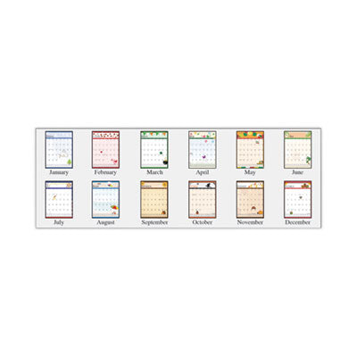 House of Doolittle™ Recycled Seasonal Wall Calendar, Illustrated Seasons Artwork, 12 x 16.5, 12-Month (Jan to Dec): 2024 Flipcost Flipcost