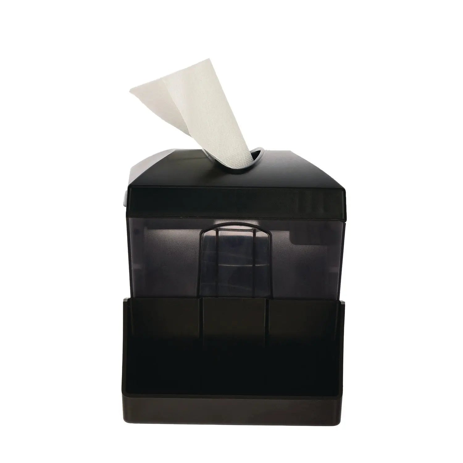 Interfold Table Top Dispenser Napkin Holder with Caddy, 6 x 14.17 x 6.5, Black Alpine Industries Flipcost