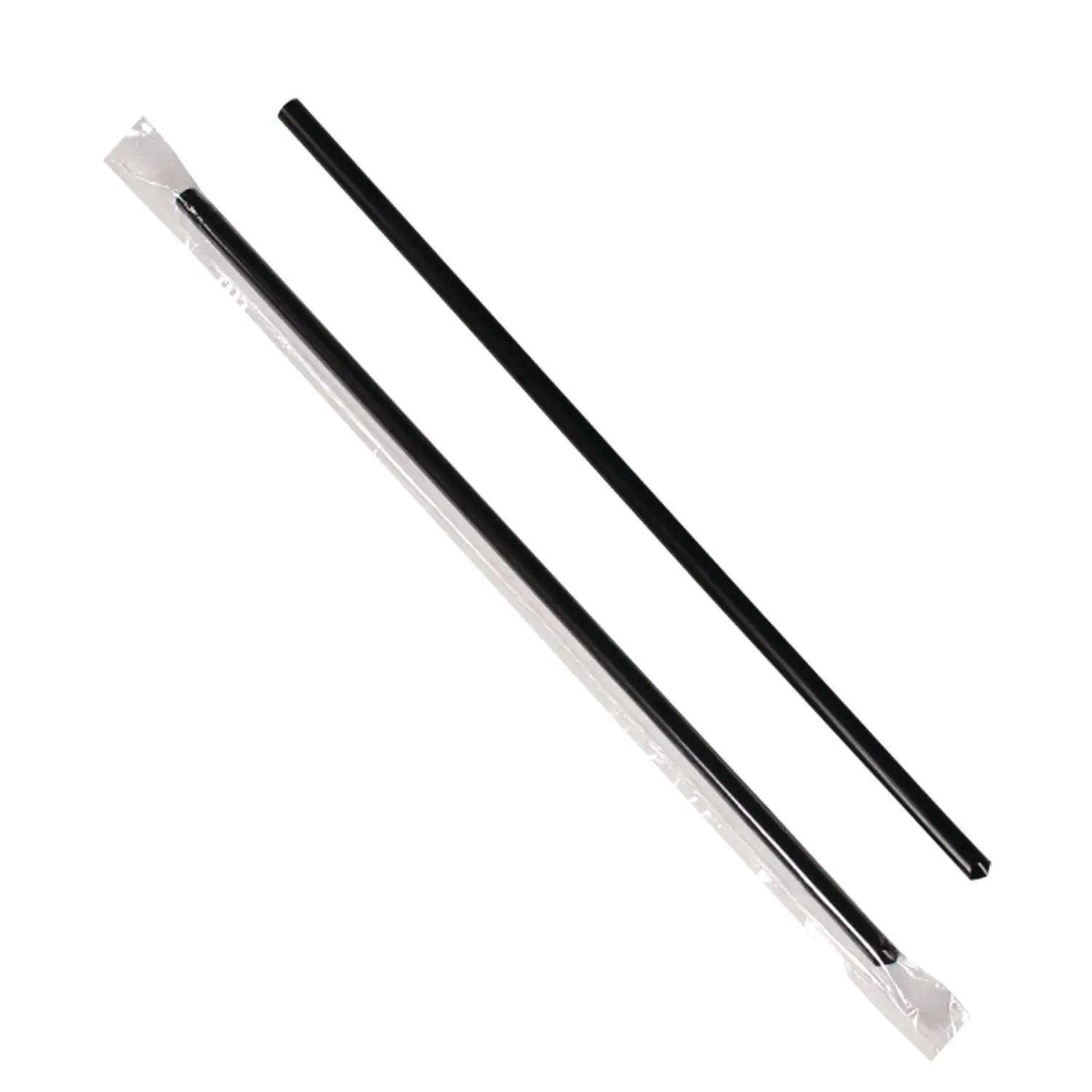 Jumbo Straws, 9", Black, 2,000/Carton Karat® Flipcost