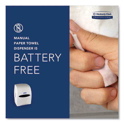 Kimberly-Clark* Sanitouch Hard Roll Towel Dispenser, 12.63 x 10.2 x 16.13, White Flipcost Flipcost
