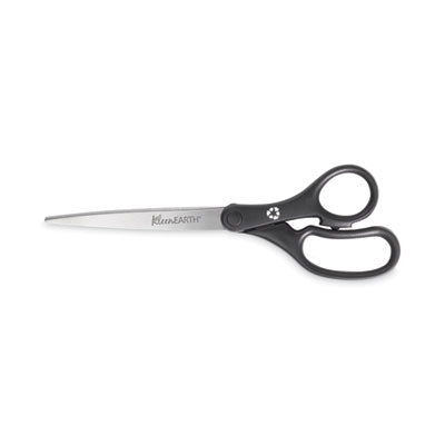 KleenEarth Basic Recycled plastic handle scissors, 9" Long, 4.25" Cut Length, Black Straight Handle Flipcost Flipcost