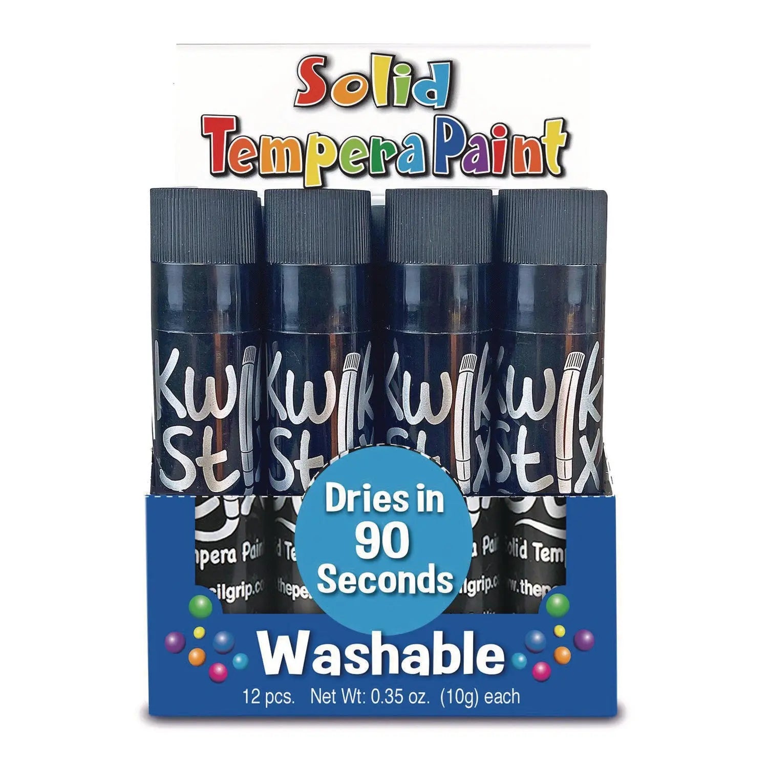 Kwik Stix Single Color Pack, 0.7" x 3.5", Black, 12/Pack, 12 Packs/Carton TPG Creations™ Flipcost