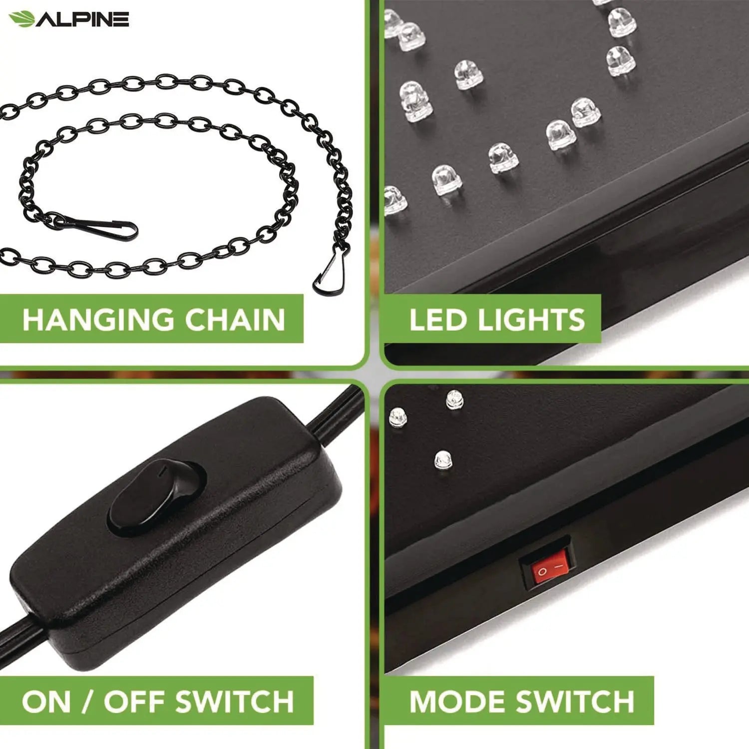 LED Rectangular Beer Sign, 19 x 10, Black Frame, Blue/Green/Orange/Red/White Graphics Alpine Industries Flipcost