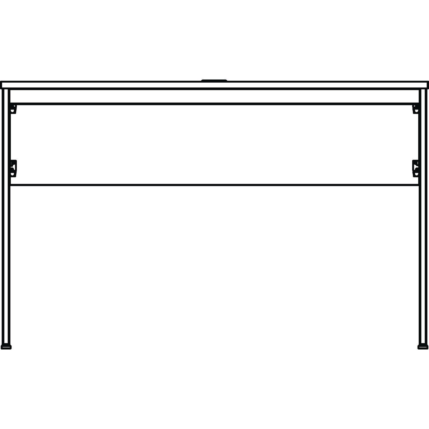 Linea Italia® Urban Series Desk Workstation, 47.25" X 23.75" X 29.5", Natural Walnut