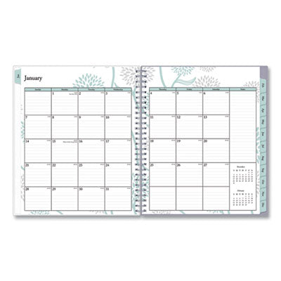 Blue Sky® Rue Du Flore Monthly Planner, Rue Du Flore Artwork, 10 x 8, Jade/Lavender Cover, 12-Month (Jan to Dec): 2024 Flipcost Flipcost