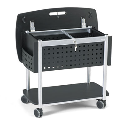 Locking Mobile Tub File with Drawer, Letter Size, Metal, 1 Drawer, 1 Bin, 17" x 26" x 28", Black Flipcost Flipcost