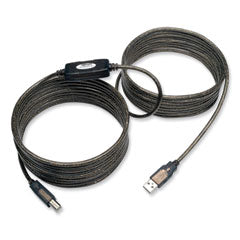 Tripp Lite USB 2.0 Active Repeater Cable, A to B (M/M), 25 ft, Black Flipcost Flipcost