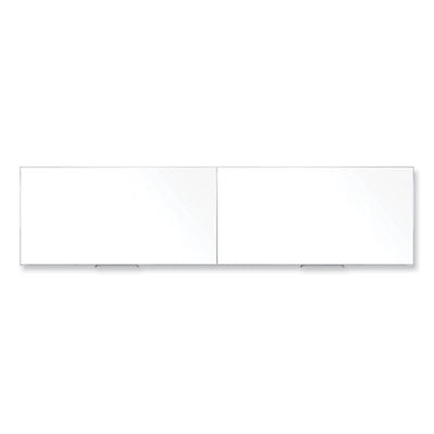 Magnetic Porcelain Whiteboard with Satin Aluminum Frame, 193 x 48.5, White Surface Flipcost Flipcost