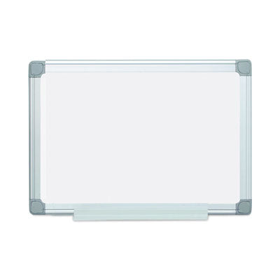 MasterVision® Earth Silver Easy-Clean Dry Erase Board, Reversible, 24 x 18, White Surface, Silver Aluminum Frame Flipcost Flipcost