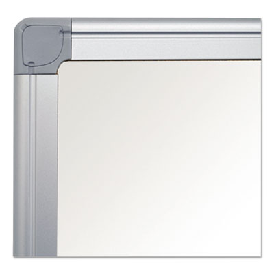 MasterVision® Earth Silver Easy-Clean Dry Erase Board, Reversible, 24 x 18, White Surface, Silver Aluminum Frame Flipcost Flipcost