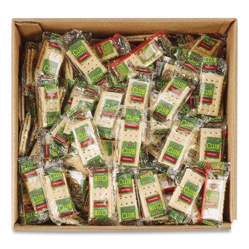 Kellogg's® Club Original Crackers, 0.25 oz Individually Wrapped, 2/Pack, 500 Packs/Carton