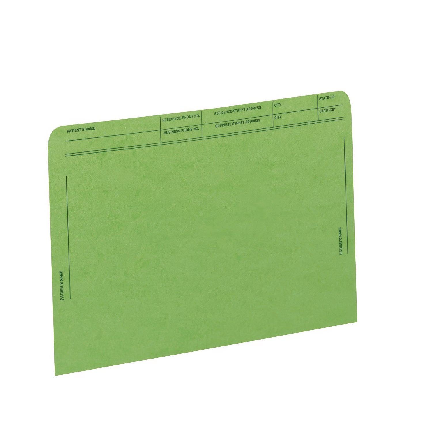 Medical Arts Press® Patient File Pocket, Letter Size, Green, 50/Box