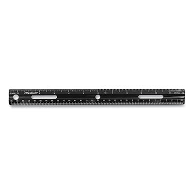 KleenEarth Recycled Plastic Ruler Black, Standard/Metric, 12" Long Flipcost Flipcost