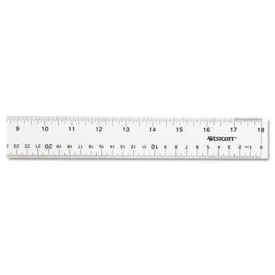Clear Flexible Acrylic Ruler, Standard/Metric, 18" Long, Clear Flipcost Flipcost