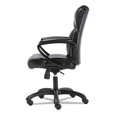 Mid-Back Executive Chair, Supports Up to 225 lb, 19" to 23" Seat Height, Black Flipcost Flipcost