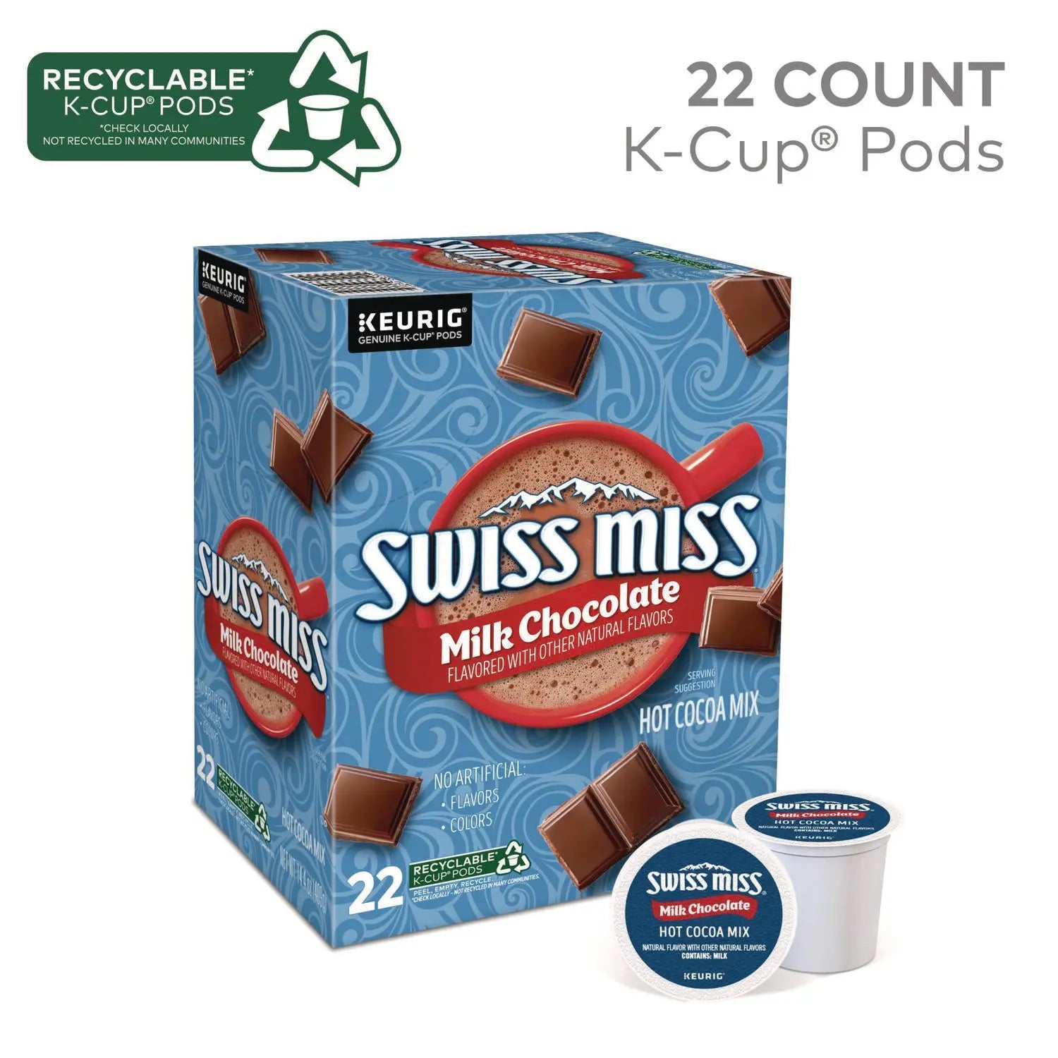 Milk Chocolate Hot Cocoa K-Cups, 88/Carton Swiss Miss® Flipcost