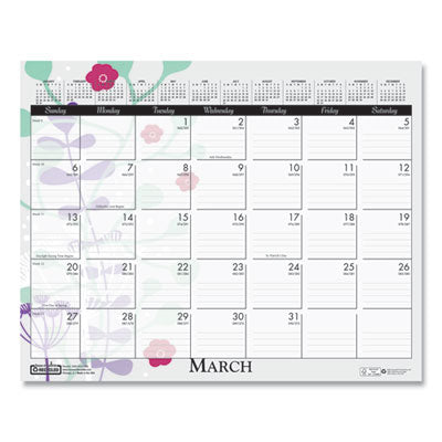 Recycled Wild Flower Wall Calendar, Wild Flowers Artwork, 15 x 12, White/Multicolor Sheets, 12-Month (Jan to Dec): 2024 Flipcost Flipcost