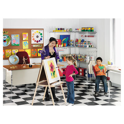 NSF Certified Industrial Heavy-Duty Wire Shelving Kit, 36w x 18d x 72h, Silver Flipcost Flipcost